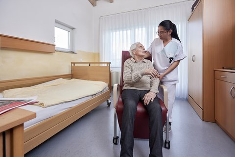 Einblicke in ein Bewohnerzimmer